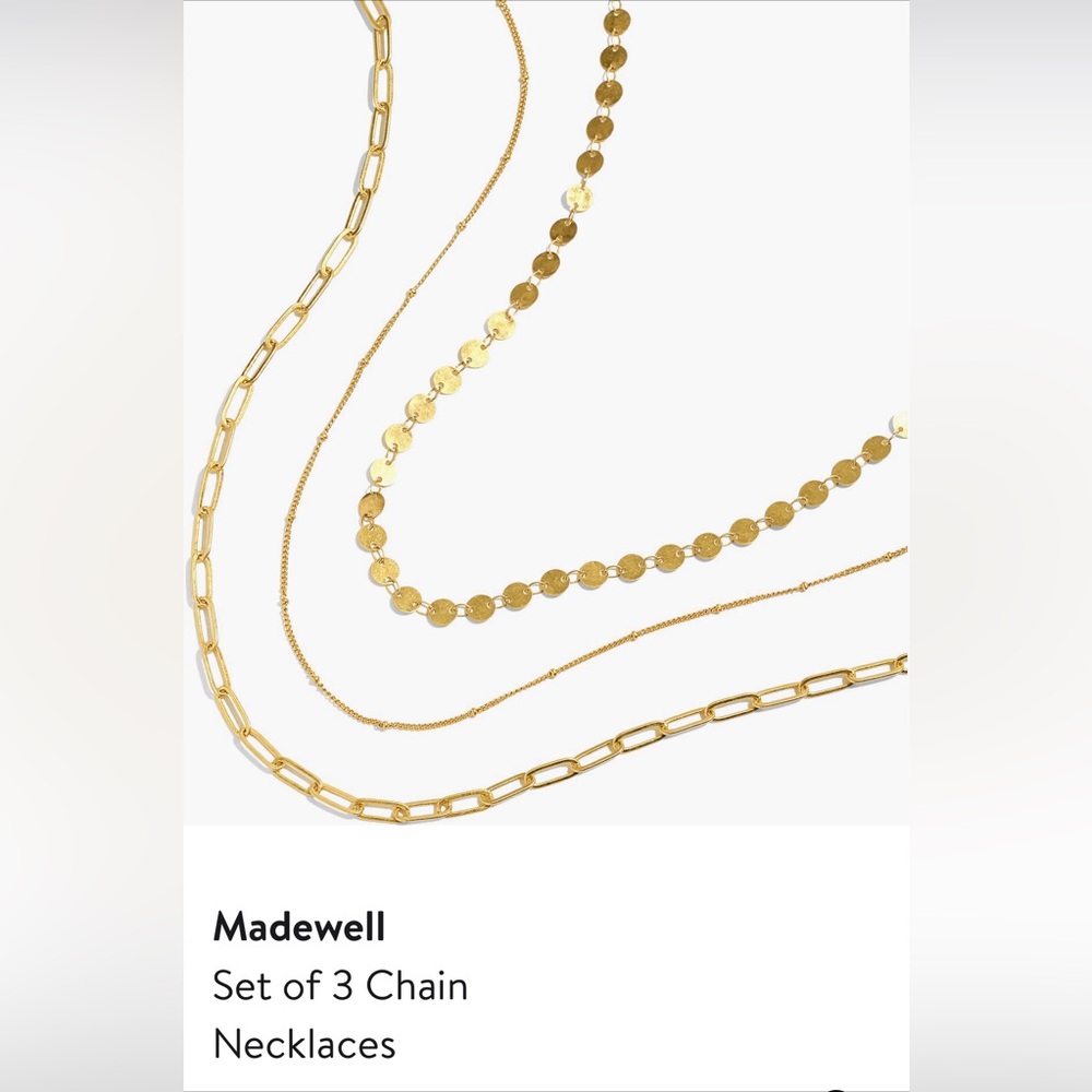 Madewell Gold Layered Necklace Set